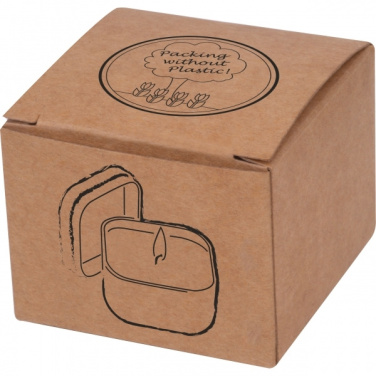 Logo trade promotional merchandise photo of: Candle in tin PRAGUE