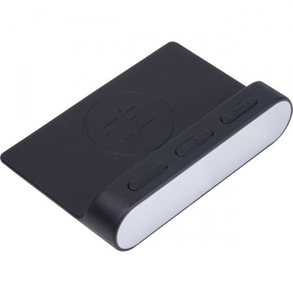 Logotrade business gift image of: Alarm Clock and Wireless Charger ADELAIDE