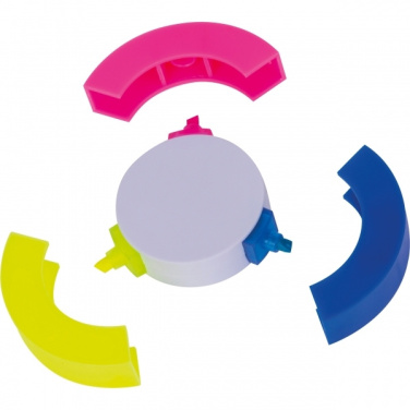 Logo trade promotional merchandise photo of: 3-in-1 Highlighter ANDORRA