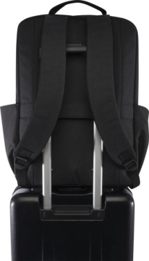 Logo trade corporate gift photo of: Libra 15” GRS recycled laptop backpack 15L