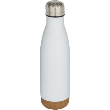 Logotrade promotional merchandise image of: Cove 500 ml double wall vacuum insulated stainless steel water bottle with cork details