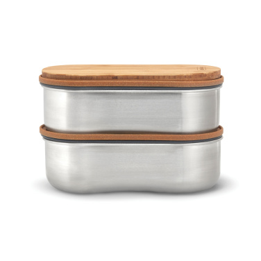 Logotrade promotional giveaway image of: Black+Blum Stainless Steel Double Bento Box