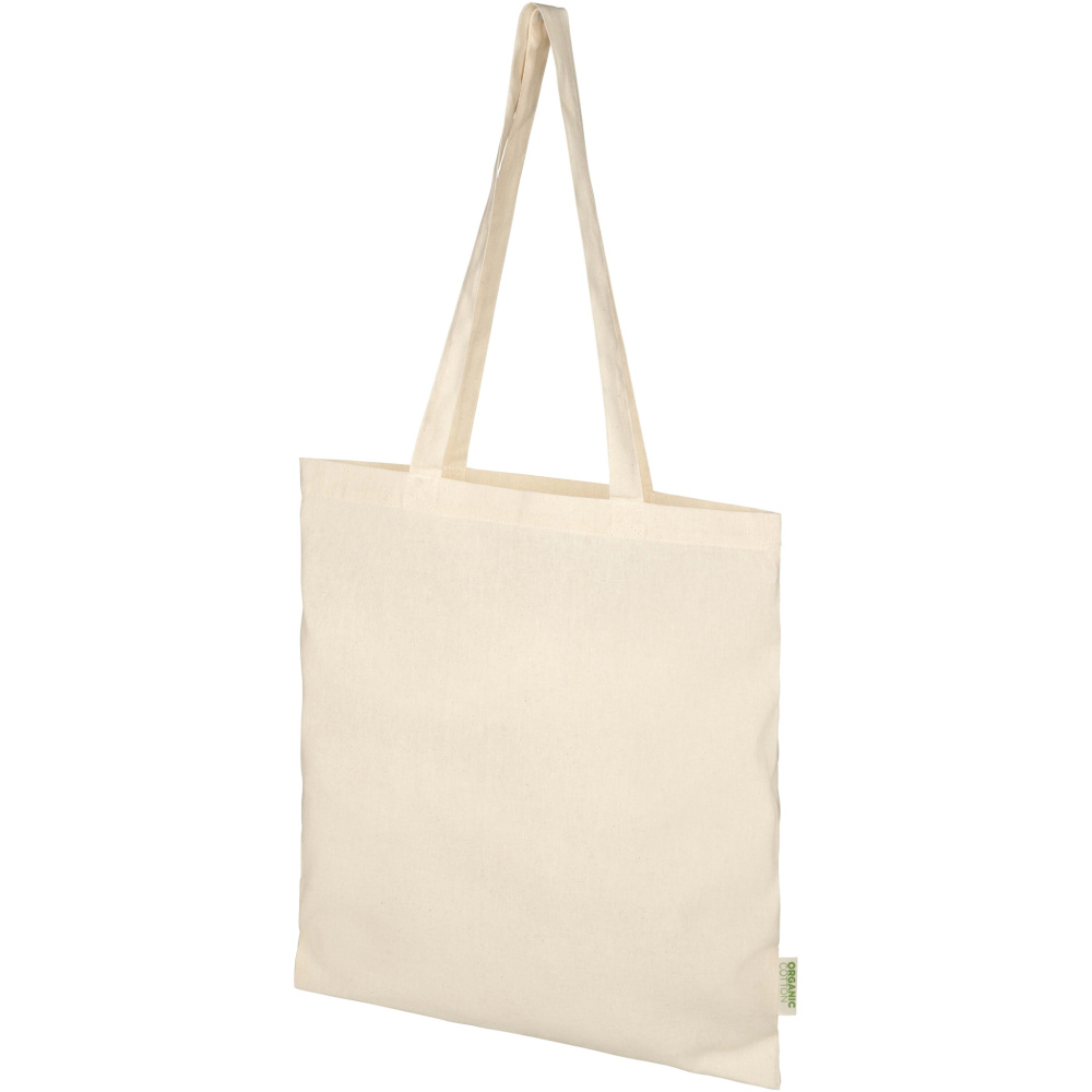 Logo trade promotional gifts image of: Odisha 100 g/m² OCS organic tote bag 7L