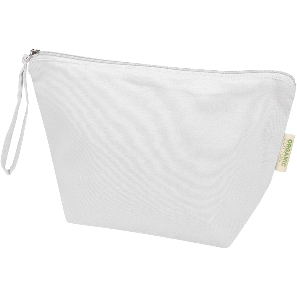 Logo trade promotional merchandise photo of: Odisha 180 g/m² OCS organic large accessory pouch 3L