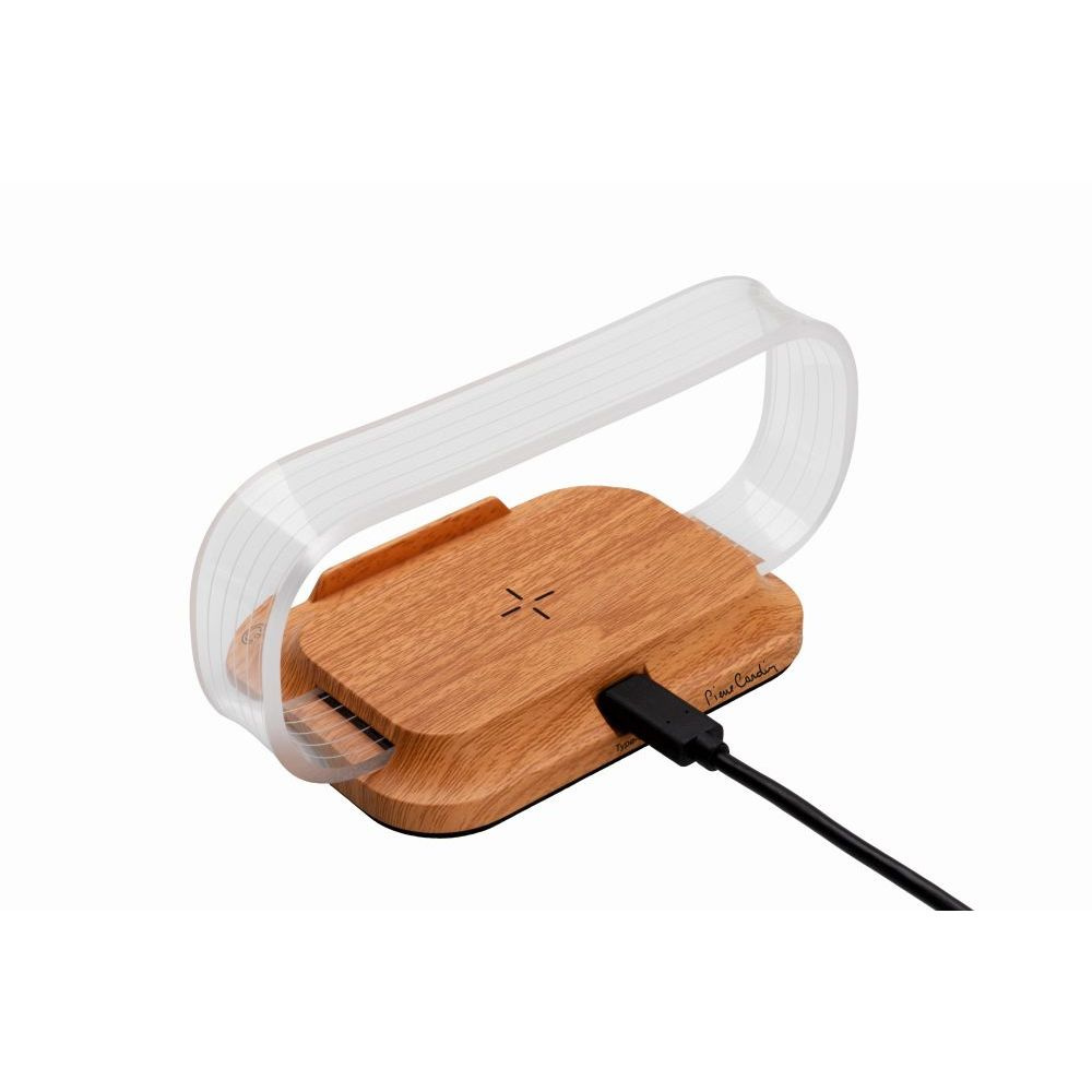 Logo trade promotional giveaways image of: Phone stand with wireless charger JEROME Pierre Cardin