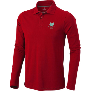Logotrade promotional gift image of: Oakville long sleeve men's polo