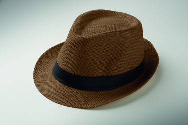 Logo trade corporate gifts image of: Paper straw hat