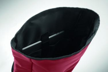 Logo trade promotional gifts image of: Rolltop laptop rucksack 600D