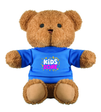 Logo trade promotional gifts picture of: Teddy bear with t-shirt 23 cm