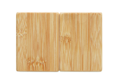 Logotrade business gifts photo of: Bamboo salt & pepper set