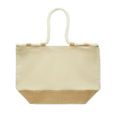 Logo trade corporate gifts picture of: Canvas beach bag