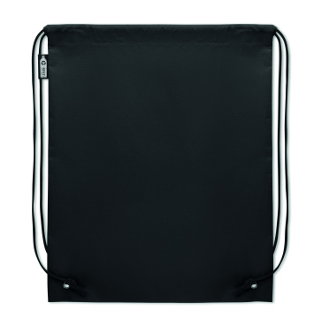 Logo trade promotional merchandise image of: Drawstring bag RPET non-woven
