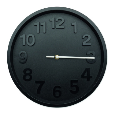 Logo trade corporate gifts image of: Wall clock in PP