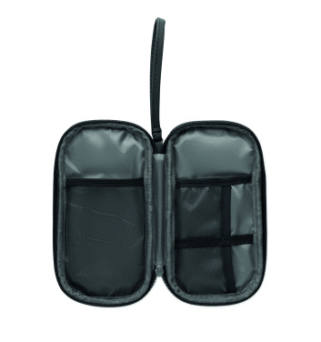 Logo trade promotional products image of: Tech organiser pouch 600D RPET