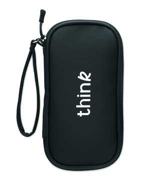 Logo trade promotional giveaway photo of: Tech organiser pouch 600D RPET