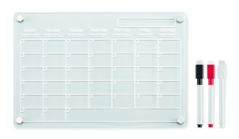 Logotrade corporate gift picture of: Magnetic acrylic planner