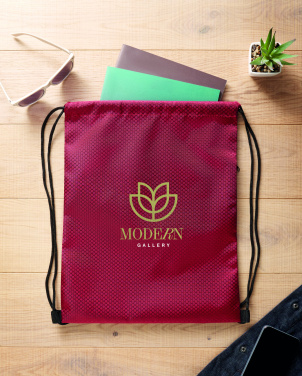 Logo trade promotional gifts picture of: Drawstring bag in 420D RPET