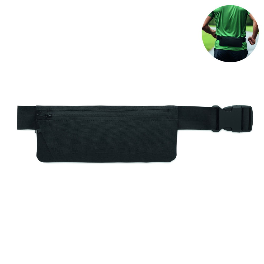 Logotrade advertising product picture of: Sports waist bag 600D RPET
