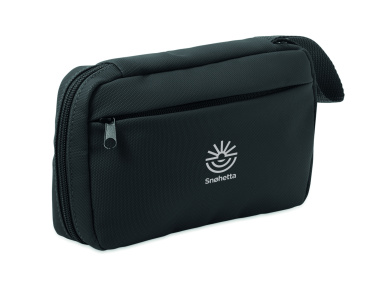 Logo trade promotional merchandise photo of: Toiletry bag 600D RPET