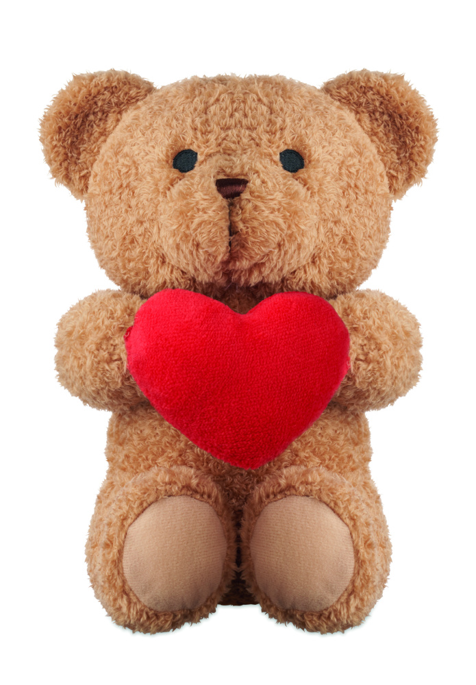 Logotrade business gift image of: Teddy bear with heart 23cm