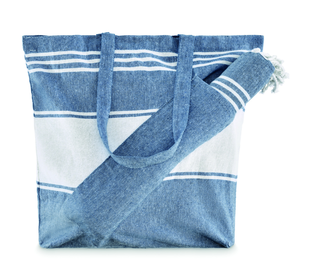 Logotrade promotional merchandise photo of: Beach bag with hammam towel