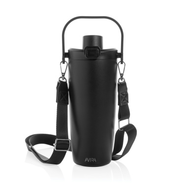 Logo trade promotional giveaway photo of: Avira Ayala RCS re-steel duosip lockable crossbody tumbler