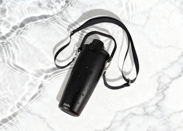 Logotrade corporate gift picture of: Avira Ayala RCS re-steel duosip lockable crossbody tumbler