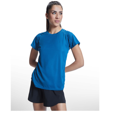 Logo trade promotional products image of: Bahrain short sleeve women's sports t-shirt
