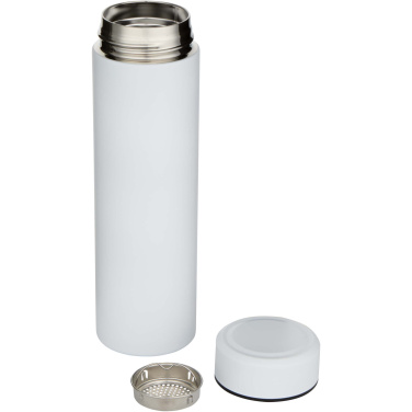 Logotrade corporate gift picture of: Taylor 450 ml double wall stainless steel flask with tea strainer