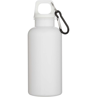 Logotrade promotional items photo of: Oregon 400 ml solid colour RCS recycled plastic water bottle with carabiner