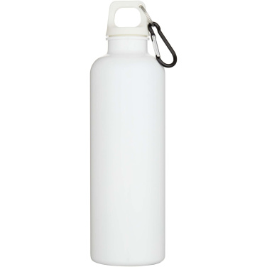 Logo trade promotional merchandise picture of: Oregon 750 ml solid colour RCS recycled plastic water bottle with carabiner