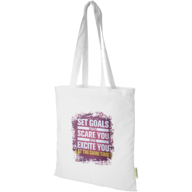 Logotrade promotional item image of: Odisha 140 g/m² OCS organic tote bag 7L
