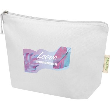 Logo trade promotional merchandise image of: Odisha 180 g/m² OCS organic toiletry bag 1L 