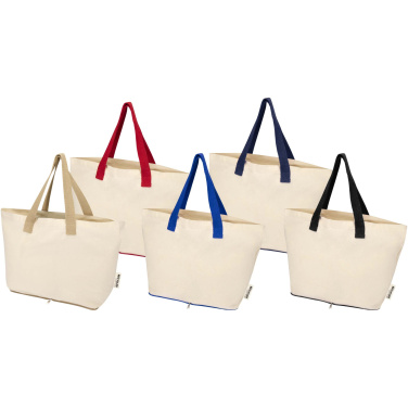 Logotrade promotional merchandise photo of: Sierra 140 g/m² GRS recycled foldable cotton tote bag 7L