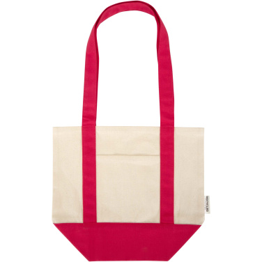Logo trade promotional giveaway photo of: Sam 320 g/m² GRS recycled mini cotton tote bag