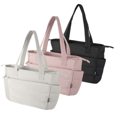 Logotrade promotional gift image of: Puffer 15.6" GRS recycled laptop tote bag 18L 