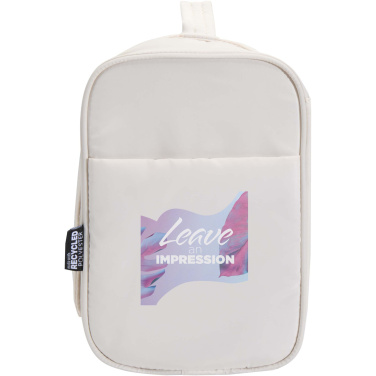 Logotrade promotional giveaway image of: Puffer GRS recycled hangable toiletry bag 8L