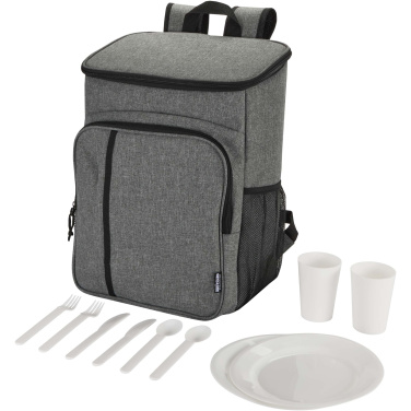 Logotrade advertising product image of: Tundra GRS recycled picnic cooler backpack with cutlery set 20L