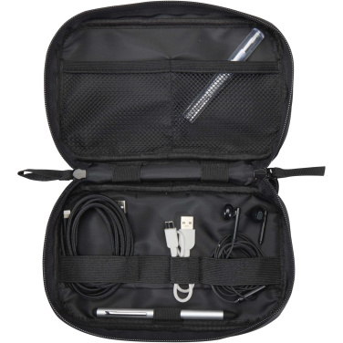 Logotrade business gift image of: Resi Plus GRS recycled tech pouch 1L