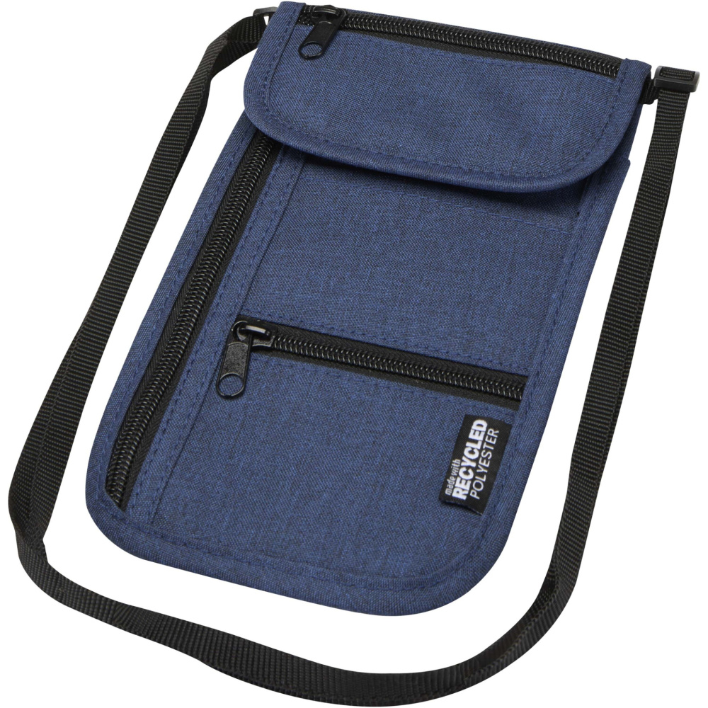 Logo trade promotional item photo of: Ross GRS recycled smart travel pouch
