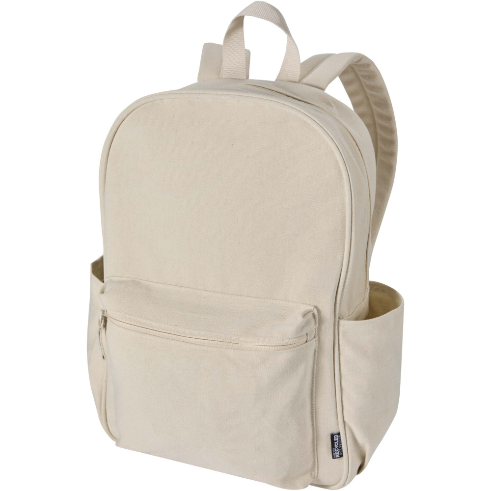 Logo trade promotional giveaways picture of: Recanvas 15.6” GRS recycled city backpack 16L