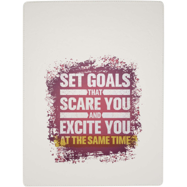 Logo trade business gifts image of: Clast A4 clipboard with magnetic closure and RCS recycled ballpoint pen (black ink)