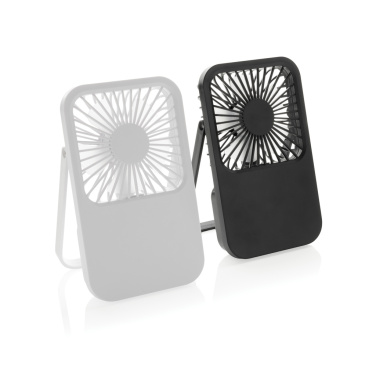 Logo trade promotional products picture of: Aervina RCS recycled plastic re-chargeable desk fan