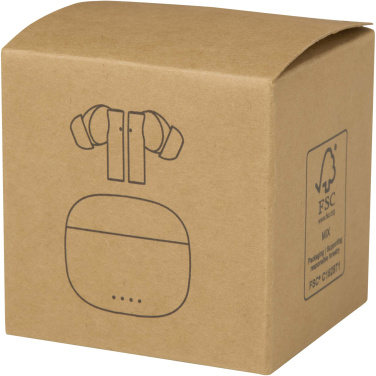 Logotrade advertising product image of: Alterf recycled plastic True Wireless Bluetooth® headset with silicone eartips