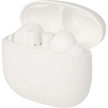 Logo trade promotional product photo of: Alterf recycled plastic True Wireless Bluetooth® headset with silicone eartips