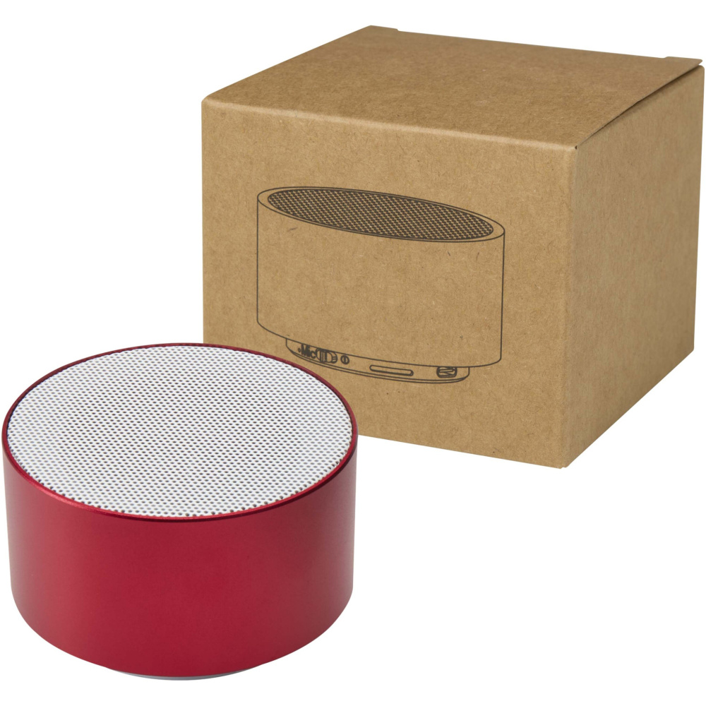 Logotrade promotional product image of: Ankaa 3W recycled aluminium wireless Bluetooth® speaker