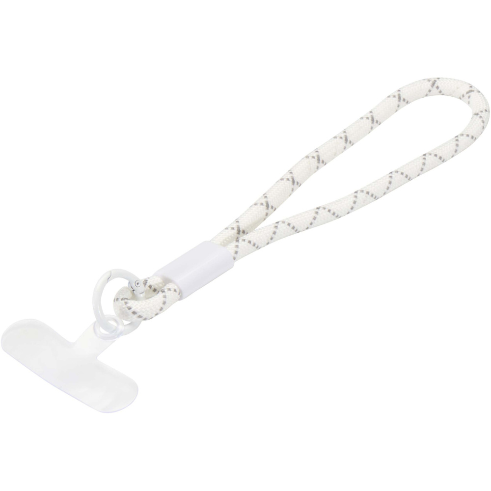 Logo trade promotional merchandise picture of: Arich recycled plastic smartphone wristband