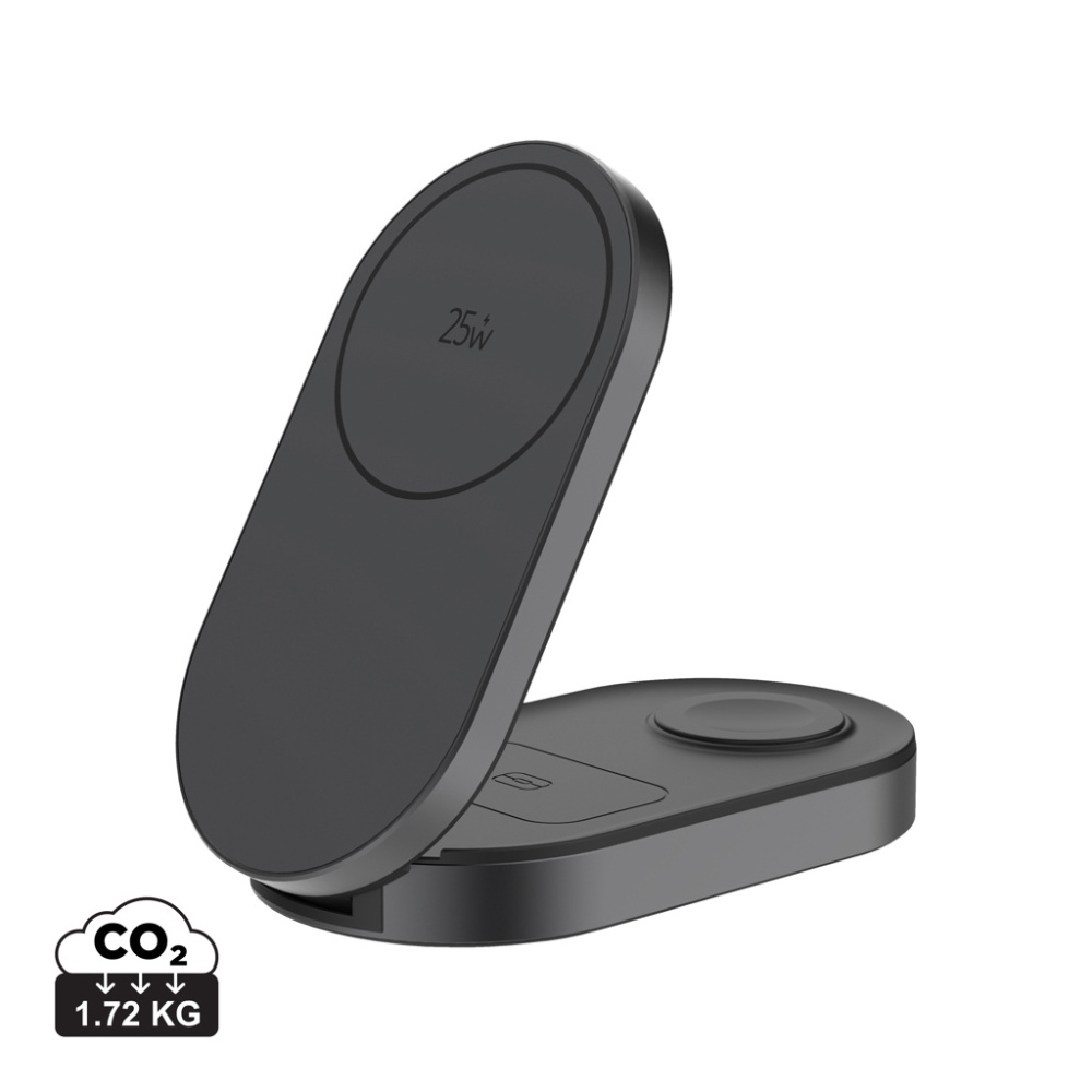 Logo trade promotional products picture of: Quantum ultra-fast 3-in-1 25W Foldable Wireless Charger