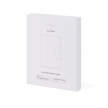 Logo trade promotional merchandise image of: VINGA Baltimore RCS Passport Cover With Finder Dual