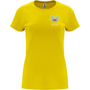 Logo trade promotional products image of: Capri short sleeve women's t-shirt